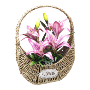 Kitchen: Artificial Flowers in Basket 28X38cm