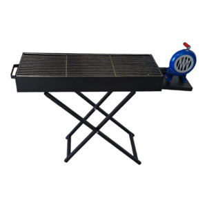 Gas Stove: BBQ Charcoal Grill with blower fan 30X80CM