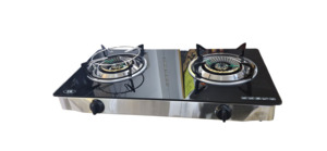 Double Gas Stove/ Buner with tempered glass, Original