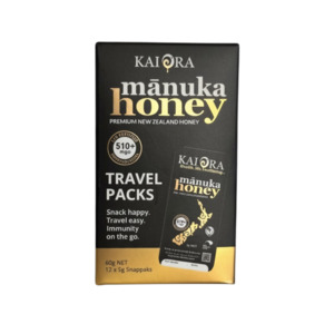 Gift Boxes: MGO 510+ Mānuka Honey TRAVEL PACKS — 12 Snappaks (60g)