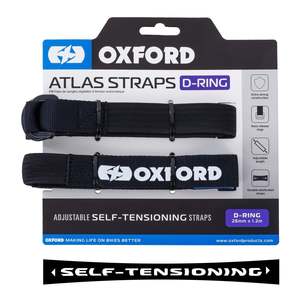 Atlas: Oxford Atlas D-Ring 26mm X 1.2m Black (Pair)