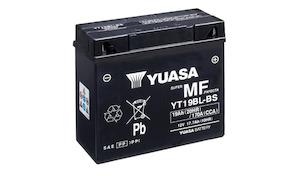 Yuasa: YT19BL-BS Non-DG Factory Sealed Battery Yuasa (YT19BLBS)