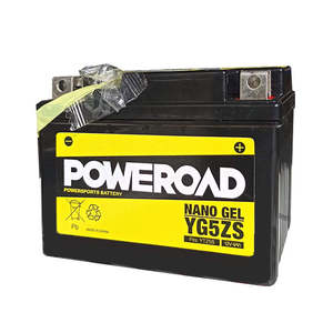 YG5ZS Non-DG Nano Gel Battery Poweroad. Alt: YTZ5S YTZ4V (CYG5ZS)