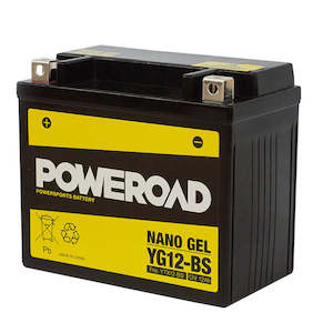 Power Road: YG12-BS Non-DG Nano Gel Battery Poweroad. Alt: YTX12BS ^ (CYG12BS)