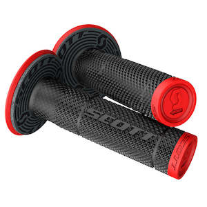 Scott: Grips SXII Neon red/Black w/donuts dual density Scott (S219624-4959)