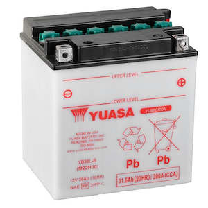 Yuasa: YB30L-B DG Battery with acid pack Yuasa (YB30LBPK)