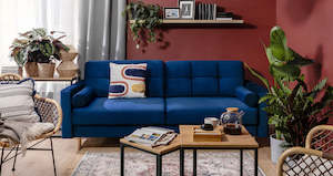 Sofa Bed: Noret Sofa bed - Deep Ocean blue