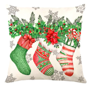 Christmas cushions Socks