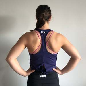 Tie Singlet - Navy