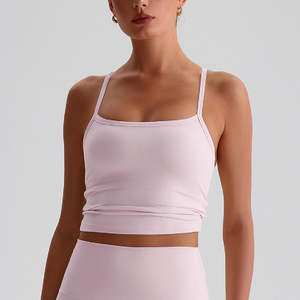 Tops: Y-Back Tank - Pink