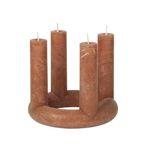 Broste Copenhagen Lucia Candle Indian Tan