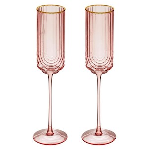 Kitchenware: Florence Opulent Pink Champagne Glass