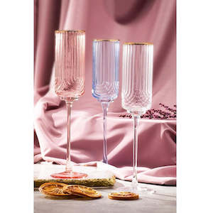 Kitchenware: Florence Tranquil Blue Champagne Glass