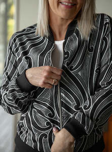 Mothers Day Gift Guide: Ladies Bomber Jacket Kowhaiwhai