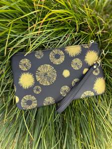 Accessories: Kina Gold Wristlet Purse