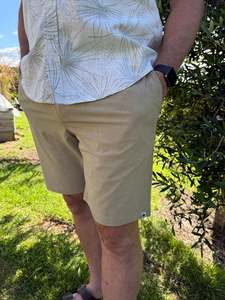 Comfort 4-Way Stretch Chino Shorts - Bronze