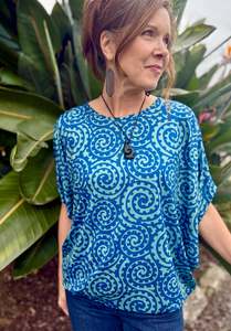 Blouses: Takarangi Batwing Blouse