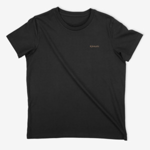 Kāmahi women's short sleeved t-shirt - black