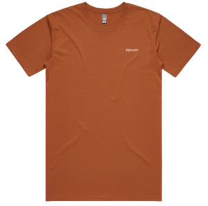 Kāmahi men's short sleeved t-shirt - copper
