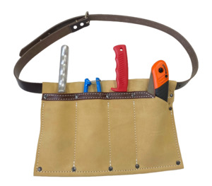 4-Pocket Bush Regeneration Kit with Secateurs, Foldable Saw, Knife and Narrow Trowel