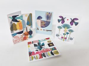 Card - NZ Stylized Birds - Kamo Village Florist