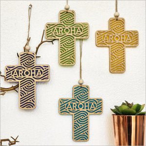 Aroha Cross Hanger - Kamo Village Florist