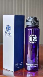 Purple Tall Drinking Bottle 紫色细高还原水瓶