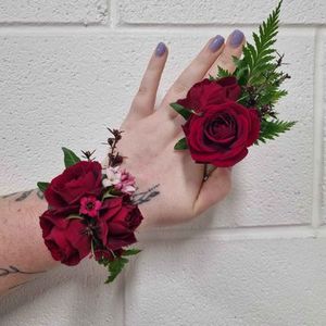 Fresh Floral Wrist Corsage (and Buttonhole)