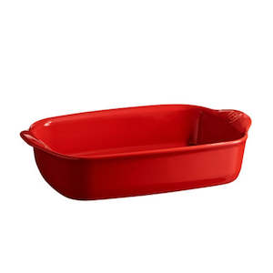 Emile Henry: Small Rectangular Oven Dish 30cm Burgundy