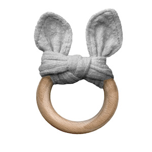 General Eclectic: Grey Bunny Teether