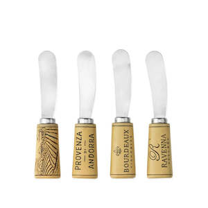 Cork Handled Cheese Spreader Set