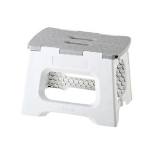 Storage: Compact Foldable Step Stool Grey 23cm