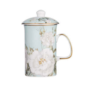 Teapots: Infuser 3 Piece Elegant Rose Mint