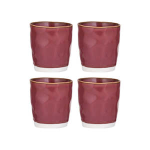 Halo Tumbler Burgundy 4 Pack