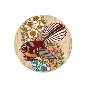 Coaster- Screenprint Fantail