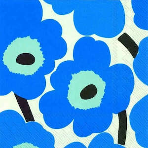 Luncheon Napkin MM Unikko Blue