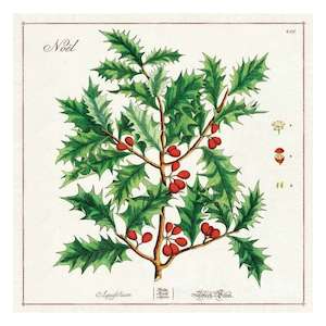 Table Linen: Christmas Napkins 4 Pack Holly