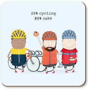 Placemats Coasters: Coaster - Cycling Cake Boy
