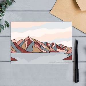 Cards: Card - Lake Wakatipu, Queenstown, New Zealand