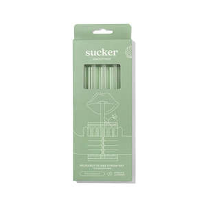 Re-Usable Glass Smoothie Straws Transparent