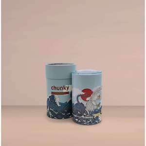 Chunky Bottles: Coffee Cup - Blue Wave 14oz - Laura Shallcrass
