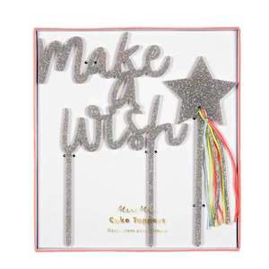 Baking Accessories Decorating: Make A Wish Acrylic Topper