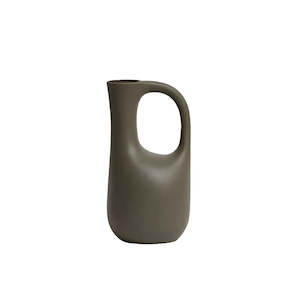 Vases: Archie Jug Small Olive Green