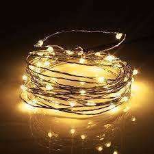 Lighting: Wired Led Lights Gold 5 Meter