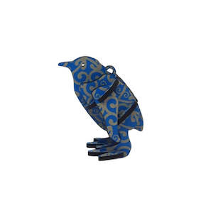 Christmas: Penguin Christmas Decoration Koru Blue