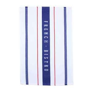 Homewares: Tea Towel French Bistro Blue