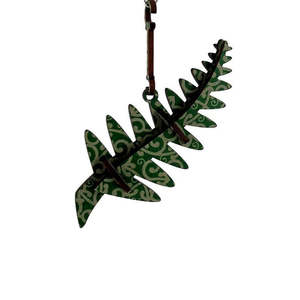 Fern Xmas Decoration Koru Green