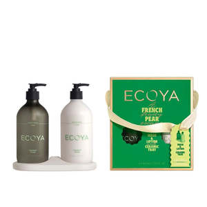 Ecoya: French Pear Bathroom Gift Set