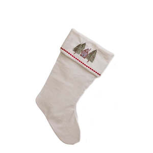 French Country Collections: Tree with House Stocking