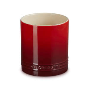 Stoneware Signature Utensil Jar Cerise